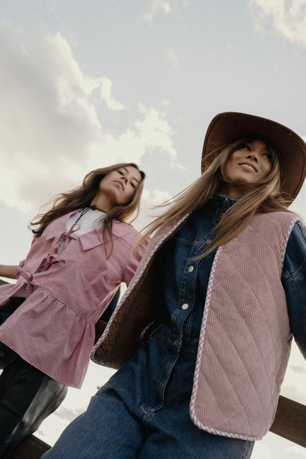 Dwustronna kamizelka RANCH róż