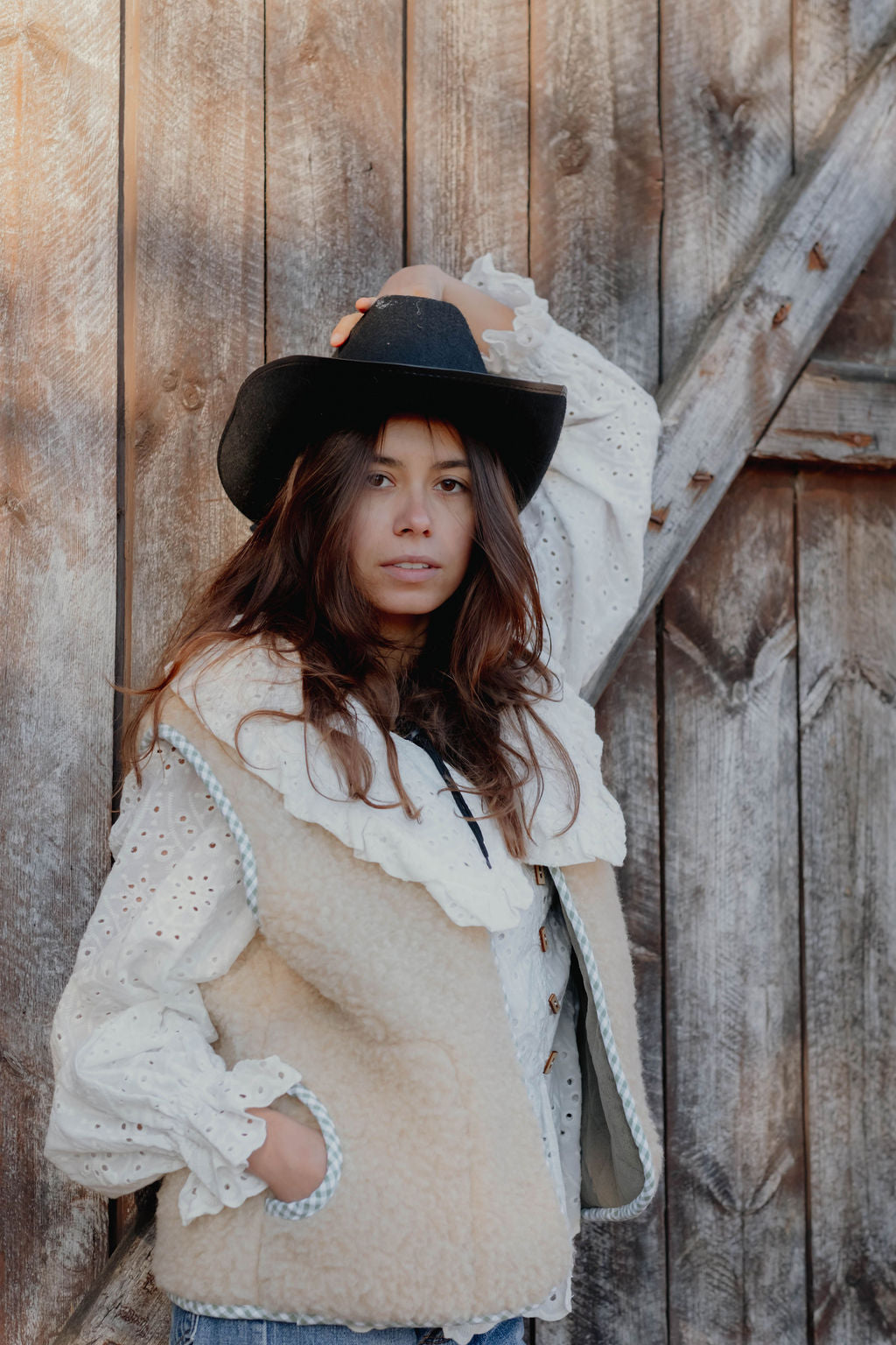 Dwustronna kamizelka RANCH szałwia