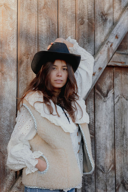 Dwustronna kamizelka RANCH szałwia