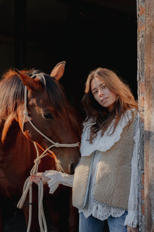 Dwustronna kamizelka RANCH szałwia