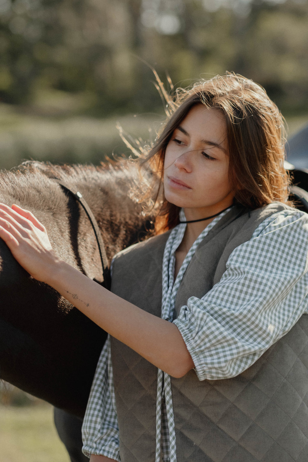Dwustronna kamizelka RANCH szałwia