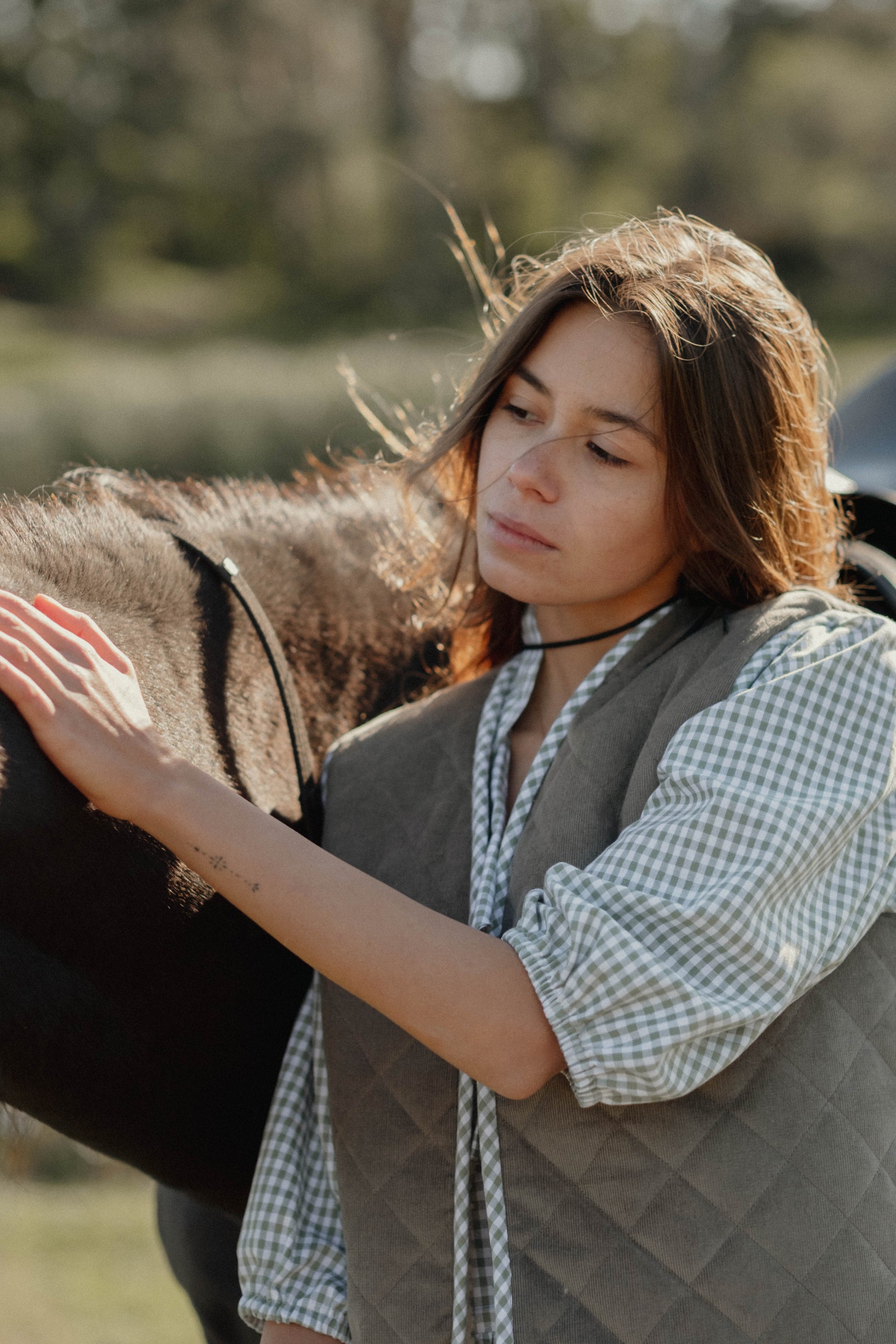 Dwustronna kamizelka RANCH szałwia