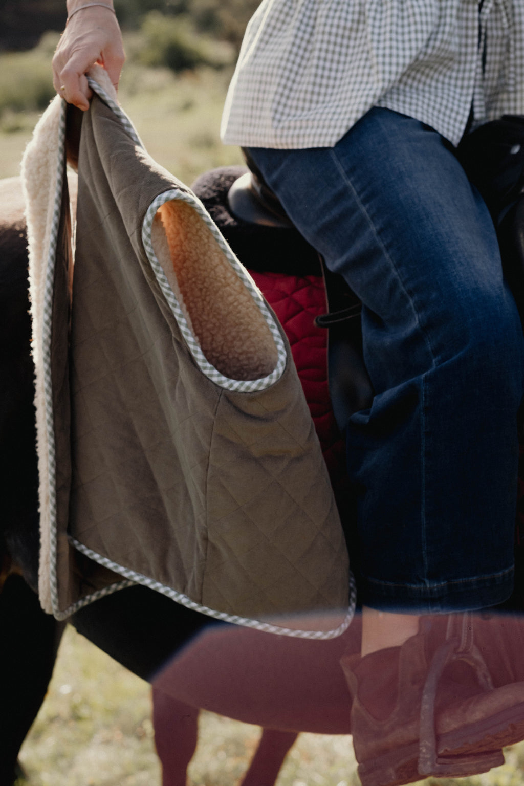 Dwustronna kamizelka RANCH szałwia