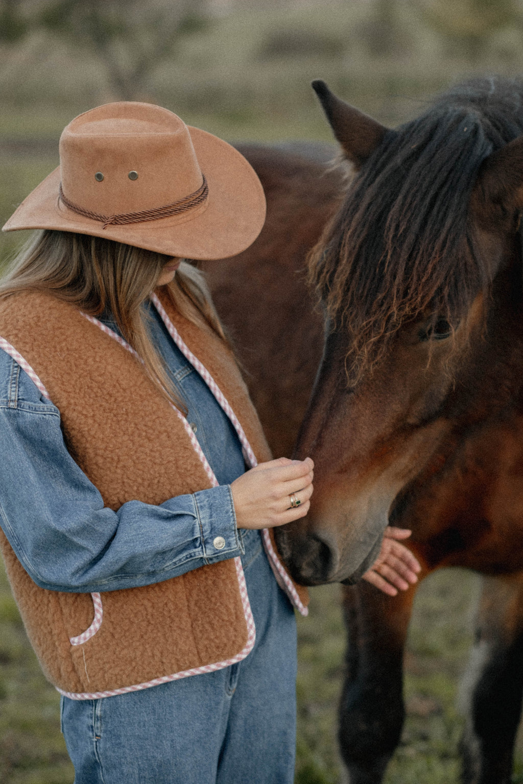Dwustronna kamizelka RANCH róż