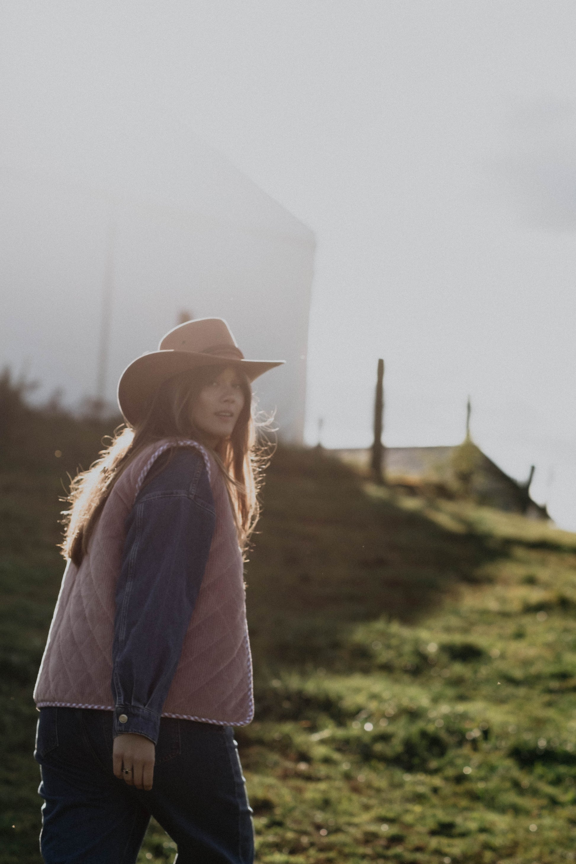 Dwustronna kamizelka RANCH róż